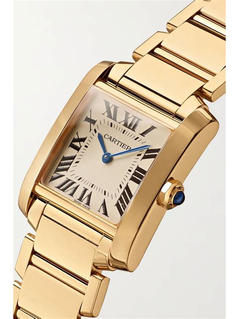 cartier tank gold women